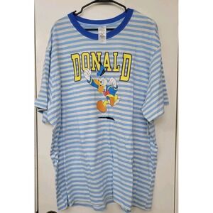 Disney Parks Donald Duck Striped Shirt XL New  With Tags 2025 Disney World